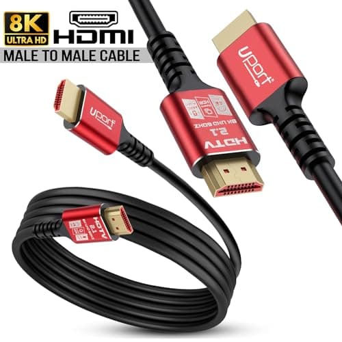 Storite 8K High Speed HDMI 2.1 Cable with Ethernet - 5 Meter UHD Resolution 8k@60Hz,4K@120Hz, 48 Gbps Fast Transmission for Video and Sound Quality, eARC, 3D, Compatible with HDMI Enabled Devices 5