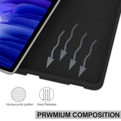 Keyboard Case for Samsung Galaxy Tab A7 10.4inch 2022/2020, Magentic Protective Cover with Pencil Holder, Detachable Wireless Bluetooth Keyboard, Black 5