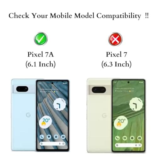 JGD PRODUCTS for Google Pixel 7A Tempered glass Screen Protector with Full Edge Protection and Easy Installation Kit 2