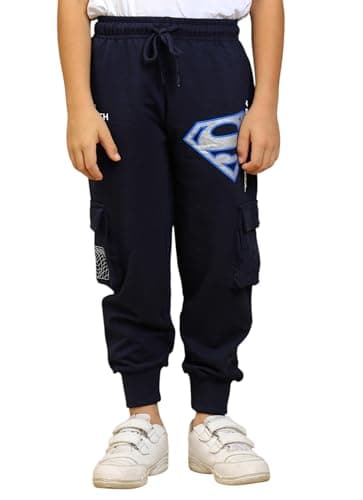 Kidsville Official DC Comic Superman Graphic Printed Regular Fit Blue Jogger for Boys