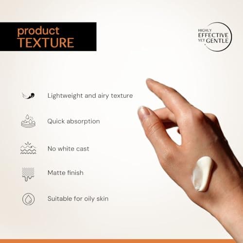 Deconstruct 5% Vitamin C Gel Sunscreen for Oily Skin SPF 50 PA++++ | Brightens Skin Tone | New Gen UV Filters | Lightweight & Non-greasy | In vivo tested | For Men & Women - 50g 3