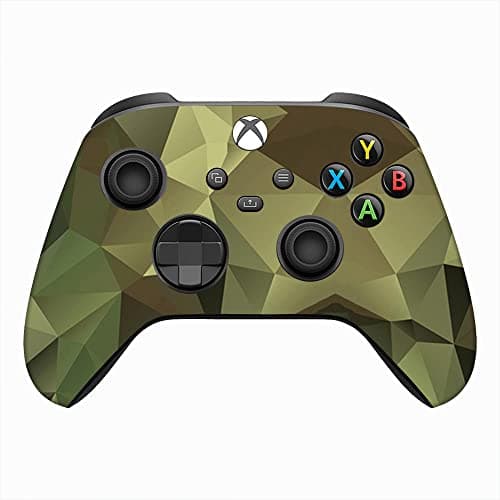 GADGETSWRAP Premium Material Skin Sticker Decal Compatible with Xbox X Controller - Diamond Green Camo