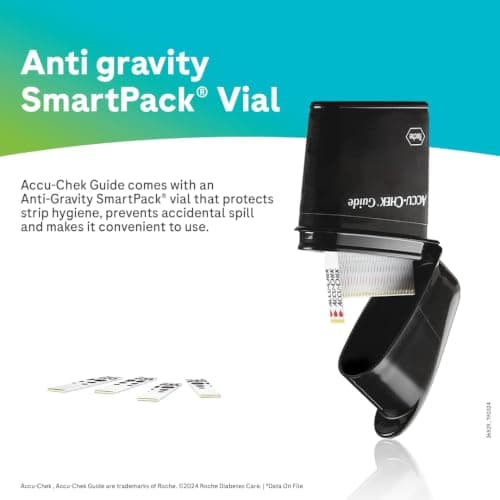 Accu-Chek Guide Blood Glucose Glucometer (with Bluetooth) Kit with Vial of 10 Strips, 10 Lancets and a Lancing Device FREE 4