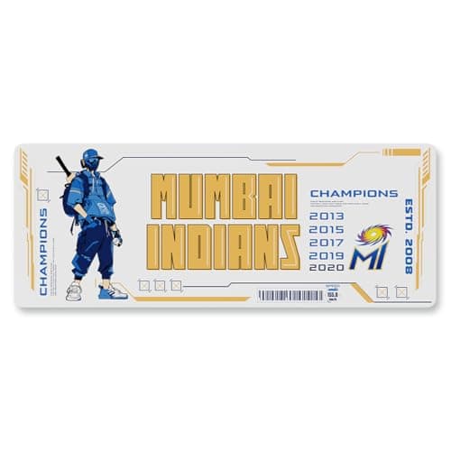 RAPOO V1XL Extra Large Gaming Mouse Pad - Mumbai Indians Special Edition | Anti-Skid Base |Premium Woven Fabric Surface |Dirt Resistant & Easy to Clean