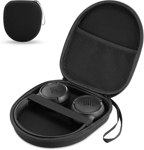 VERTUS Headphone Carrying Hard Storage Bag Case Cover Compatible for Skullcandy Hesh ANC, Crusher Evo, Bose QC45 QC35 II, Sony WH-CH520, 510, 710, 720NC, JBL Tune 510BT, Black