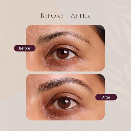 MinaiBrow Henna-Based Eyebrow Colour | Eyebrow Pencil Alternative for Smudge Proof Brows | Easy Application | Even Coverage | Long-Lasting Colour That Stays Up to 7 Days (Dark Brown, 1G) 5