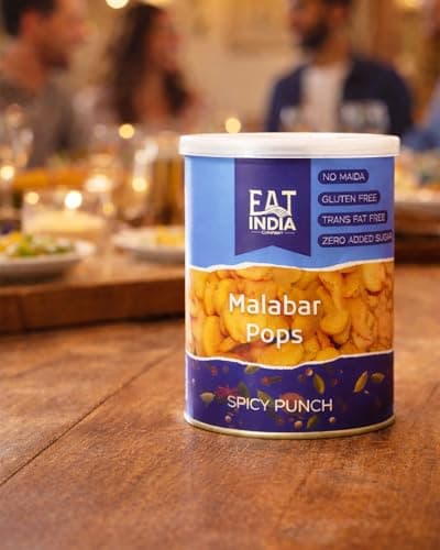 Eat India Malabar Pops Spicy Punch 320g(Pack of 2x 160g) No maida| Trans Fat Free Snack| Zero Added Sugar|Exclusive|Premium 4
