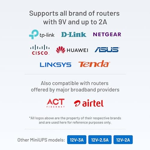 Cuzor Mini UPS for 9V Wi-Fi Router | Power Backup up to 5 Hours | WiFi Router ups Upto 2A | 1 Year Warranty 4