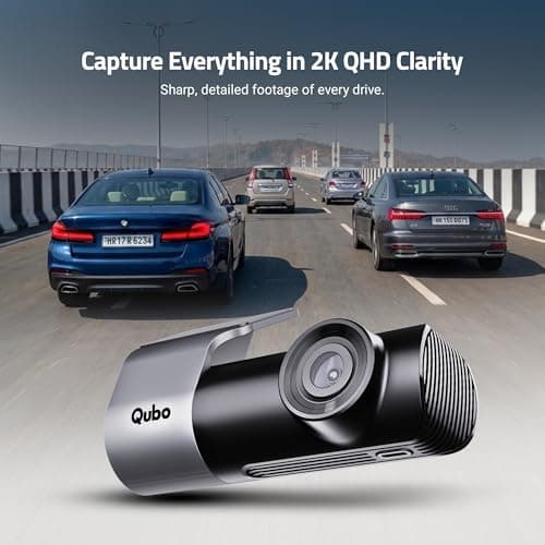 Qubo Car Dashcam [New Launch] Pro 2K Front + Rear by Hero Group | Dual Channel Dash Cam | Wide Angle View | G-Sensor | Wi-Fi | Emergency Recording | Supports Up to 1 TB SD Card 4