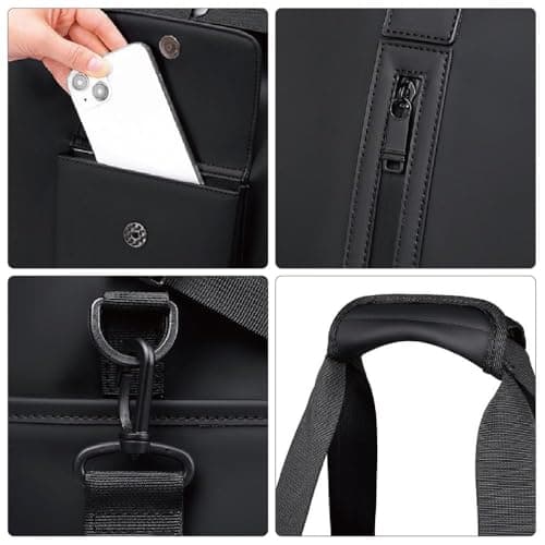 CAVALO - Be Unique Men’s Waterproof Oxford Duffle Bag | Large Capacity Travel, Gym & Business Hand Luggage with Wet/Dry Compartments, Laptop Sleeve & Shoulder Strap (Black) 3