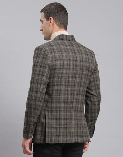 Monte Carlo Dark Brown Check Coat 5