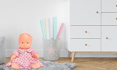 EL FIGO Real Looking Soft Doll for Kids - Toy for Kids in Pink Dress with Hair Rotatable Arms & Legs (28 c.m Height) 5