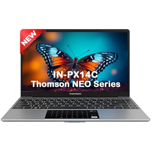 Thomson Neo Metallic with Numeric Touch Pad Intel Celeron Dual Core N4020 - (4 GB/128 GB SSD/Windows 11 Home) IN-PX14C Thin and Light Laptop (14.1 inch, Silver, 1.30 kg)