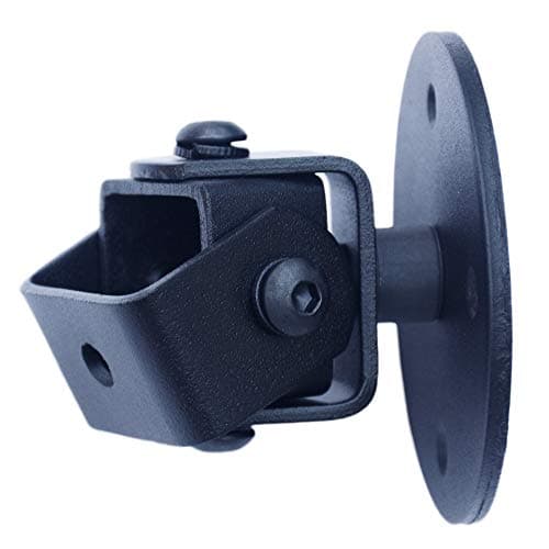 SAFWE® SM03 Wall Bracket Ceiling Mount Stand for Atmos Speaker | Universal Steel Mount for Hi End Satellite Small Size Bookshelf Speakers | Dual Use Wall or Ceiling Installation (Set of 2) - Black 2