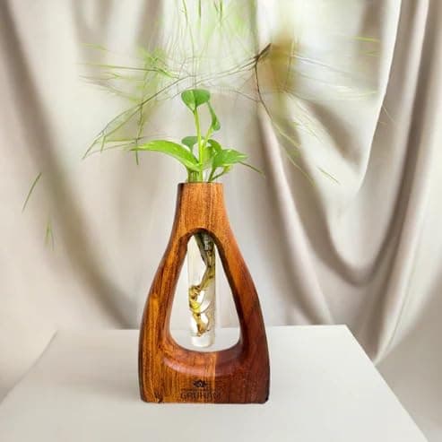 GRUHAM D-Cut Wooden Planter