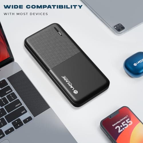 LAPCARE Smart Tank 10000Mah Fast Charging Power Bank | Dual USB Port | Led Indicator | Light Weight | Multi Protocol Support | Multi Circuit Protection | Compact & Slim Design | Made in India 5