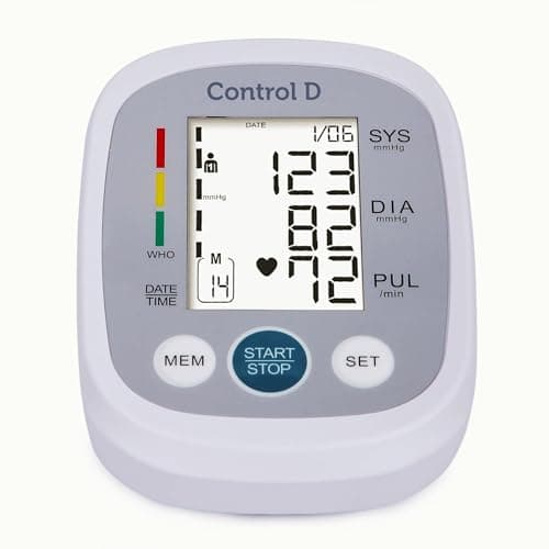 Control D Homely Smart Automatic Digital Blood Pressure Monitor Hypertension Indicator Upper Arm Portable BP Machine Power with USB-C Port 5