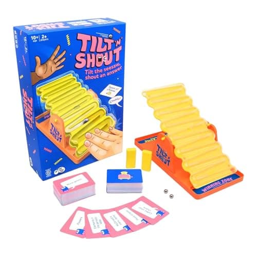 UJEAVETTE Tilt N Shout Game Fun Balance Challenge Strategy Toy for Player of All Ages 5