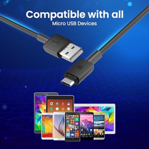 Stackdeal USB MICRO TYPE data cable with fastcharging Compatible For Samsung Galaxy Tab S9 Ultra Original (White, STL.M) 5