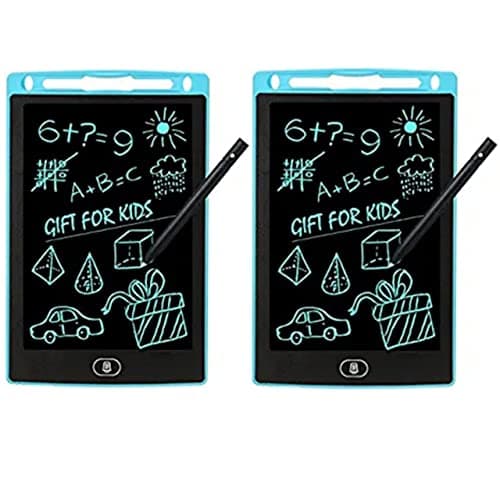 TVARA LCD Writing Tablet 8.5 Inch E-Note Pad LCD Colorful Drawing Kids 8.5 Inch Doodle Board,Toddler Boy and Girl Learning Variation (Pack of 2) (Choice
