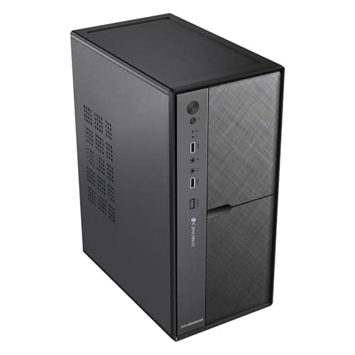 Zebronics Debonair, Computer Chassis, Micro ATX/Mini ITX, USB x 2, Front Audio, Perforated Side Panel, Top-Mounted PSU