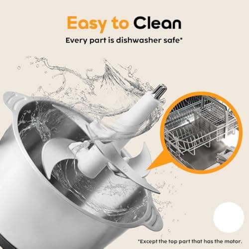 Dealsure Electric Chopper for Kitchen | 2 LTR Vegetable & Meat Chopper with Stainless Steel Body, Bowl & Motor | Mixer Grinder 3