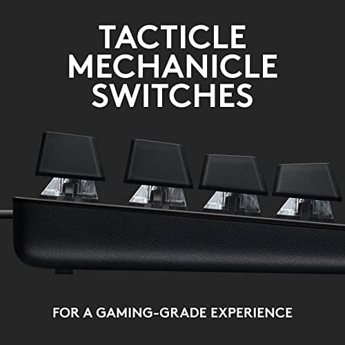 Logitech G413 SE Full-Size Mechanical Gaming Wired Keyboard - Backlit Keyboard with Tactile Mechanical Switches, Anti-Ghosting, Compatible with Windows, macOS - Black 2