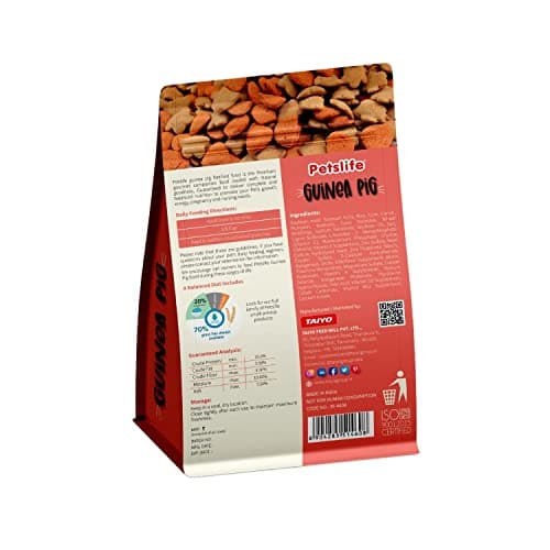 PETSLIFE Guinea Pig, Complete Nutritional Food for All Breeds 500 g 2