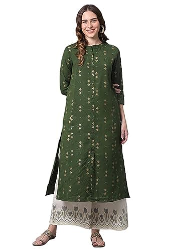 Pistaa's Women's Cotton Salwar Suit (KUPZO_CHESSRT_MG_3XL48_Mehendi Green_XXX-Large)