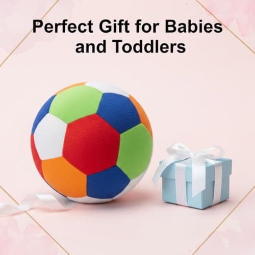 20cm Soft Kids Ball Multicolor Foam Football Indoor Outdoor Play Lightweight Safe for Kids Toddlers Baby Ball Fun Sports 5