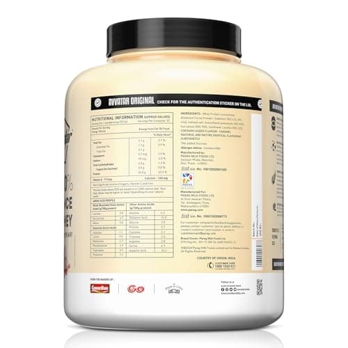 avvatar PERFORMANCE WHEY PROTEIN | 2Kg | Caramel Creme Flavour | 26g protein | 57 servings 2