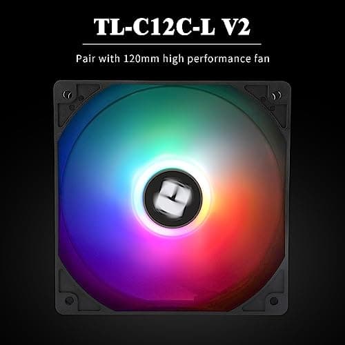 Thermalright Assassin X 120R SE V2 CPU Cooler, 4×6mm Heat Pipes, 1550RPM Speed 120mm RGB PWM Quiet Fan CPU Cooler with S-FDB Bearing, for AMD AM4 AM5/Intel 1700/1150/1151/1200/1851 3