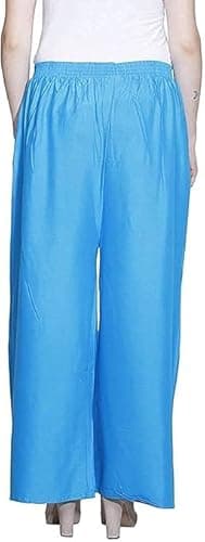 Siddhi India Fashion Palazzo Sharina for Womans and Girls Sky Blue 2XL 2