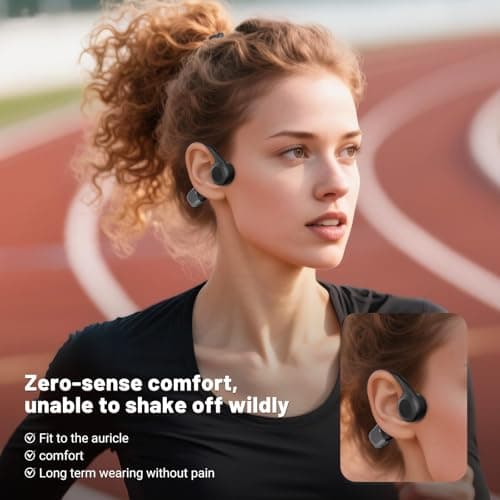 New Waterproof Open-Ear Bone Conduction Headphones - Bluetooth 6.0, 10-Hour Battery Life, Ultra-Light Wireless Headset with Stable Connection, Ideal for Running, Cycling, Workout, Hiking 5