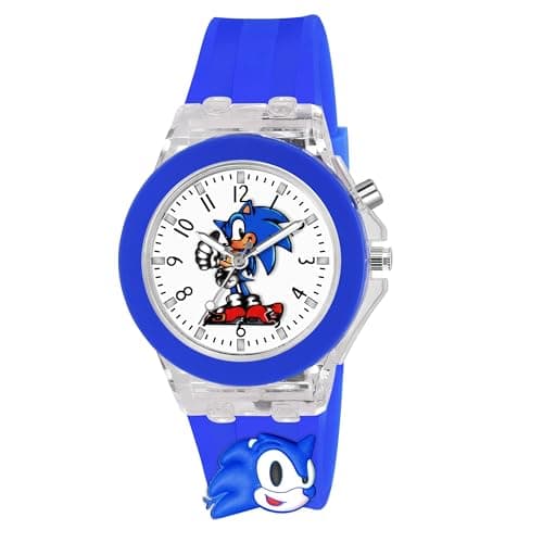 ON TIME OCTUS Kids Analouge Multi-Color Light Cute 3D Cartoon Character Boys and Girls Watch (Multicolour Dial & Colored Strap) (Blue)