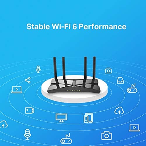 TP-Link WiFi 6 AX1500 Mbps Archer AX10,Smart WiFi,Triple-Core CPU, Gigabit, Dual-Band OFDMA, MU-MIMO, Compatible with Alexa, Wireless Router,Black 5