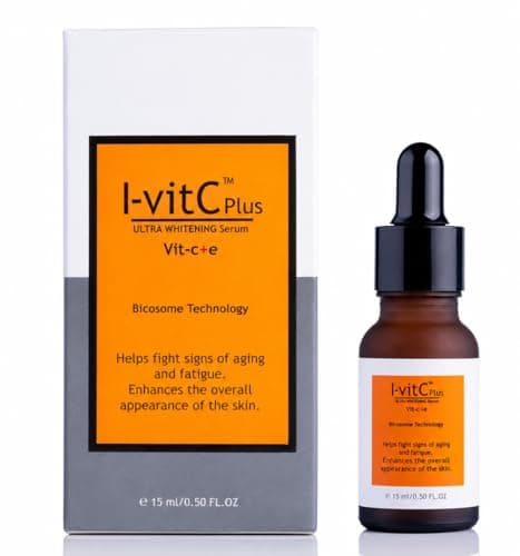 I-vitC Plus Ultra Whitening Serum with Vitamin C & E | Brightening Face Serum for Glowing Skin | Helps Improve Skin Texture & Reduce Signs of Fatigue | Lightweight Daily Use Serum | 15 ml
