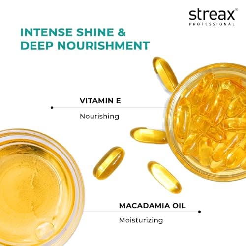 Streax Professional Vitariche Gloss Hair Serum,75 ml| Frizz-Free Hair | Enhance Shine and Smoothness | With Vitamin E & Macadamia Oil| | For All Hair Types 5