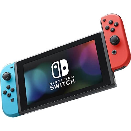 Nintendo Switch Version 2 Online Gaming (1 Year Warranty Included) with Neon Blue and Neon Red Joy-Con 4