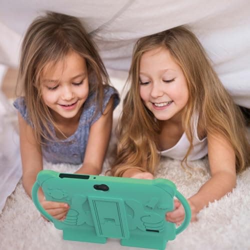 Kids Tablet, 7 Inch Tablet for Kids 4GB+32GB, Support 1TB Expansion, Android Preinstalled, Parental Control, Early Childhood Education, Dual Camera Tablets, Bluetooth, WiFi6 2