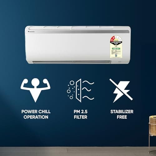 Daikin 0.8 Ton 2 Star, New Star rated,Fixed Speed Split AC (Copper, PM2.5 Filter, FTQ28XV16, White) 4