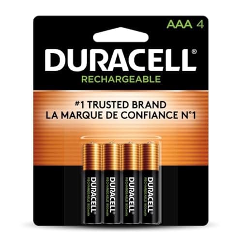 Rechargeable Staycharged Nimh Batteries, AAA, 4/Pack
