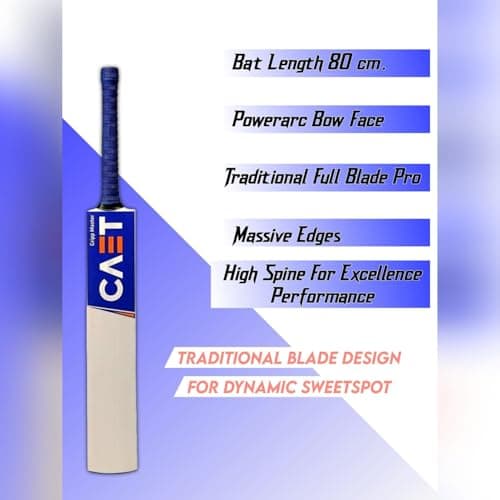 Popular Willow Cricket Bat for All Tennis Balls (Natural, Full Size), Wood, Multicolour(Cricket Bat) 2