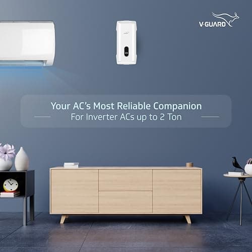 V-Guard Trior iD500 AC Stabilizer for 2 ton Inverter AC | Digital Display | Intelligent Time Delay System | Energy Efficient Design | 3 Year Warranty by V-Guard | White (Working Range 170-270 VAC) 5