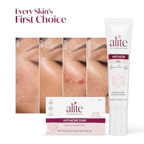 Alite Body-Acne Essentials Duo — Anti-Acne Soap + Anti-Acne Spot Treatment Gel | Clinical Body Cleansing for Chest, Back, Shoulders + Targeted Face Pimple Gel | Men Women | 2-Piece Combo Pack 4