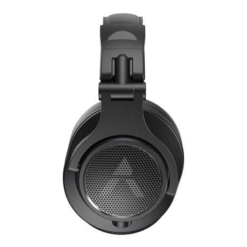 Adcom Sound Master Professional Studio Monitoring DJ Wired Over Ear Headphones with 40mm Drivers, Fashion Design & 6.3mm Detachable Cables (Black) 4