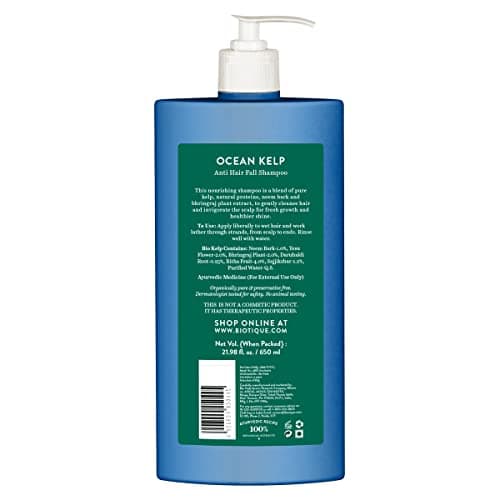 Biotique Ocean Kelp Anti Hairfall Shampoo | Intensive Hair Growth Therapy| Anti Hairfall Shampoo that Maintains Shine |100% Botanical Extracts | Suitable for All Hair Types |650ml 2