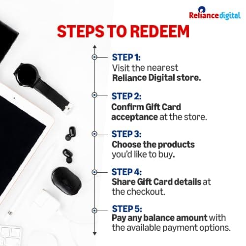 Reliance Digital| E-Gift Card | Instant Delivery | Valid for in-store purchases | 1 year validity 4
