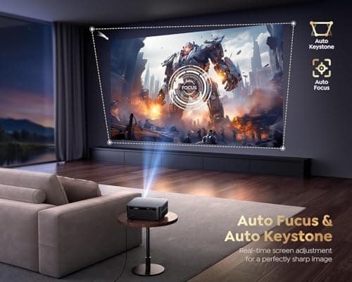 PLAY Smart 4K 3D 2500 ANSI, Voice Control, Android WiFi BT with HDMI-ARC USB Certified Google TV Home Ceiling Auto Focus Dolby Projector 4