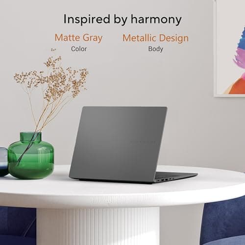 ASUS Vivobook S14,Smartchoice,AMD Ryzen AI 7 350,16GB RAM,1TB SSD,OLED,14",Windows 11, Office24,M365 Basic (1Yr)*, Matte Gray,1.4Kg, M3407KA-SF049WS,50 Tops,Metallic Design,Next-Gen AI Laptop,Copilot+ 5